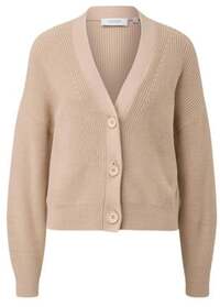 Comma Casual Identity Ribbed Knit Cardigan - Beige