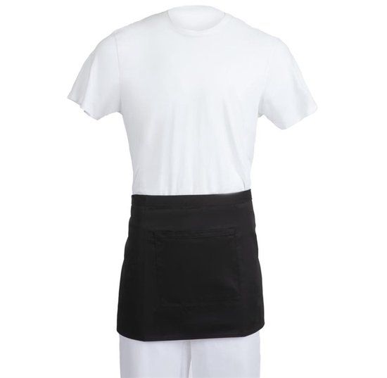Whites Chefs Clothing Korte Sloof Zwart