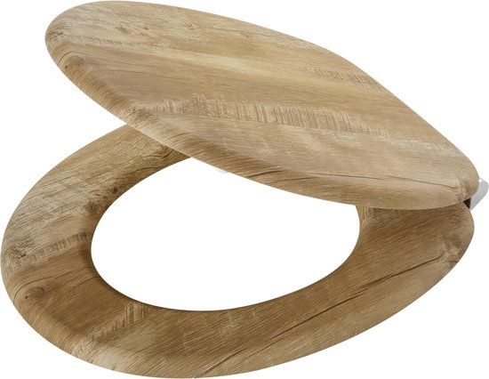 Tiger Hetta Toiletbril - Soft Close - MDF - Bruin