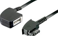 Goobay 50275 telefoonkabel 10 meter Zwart