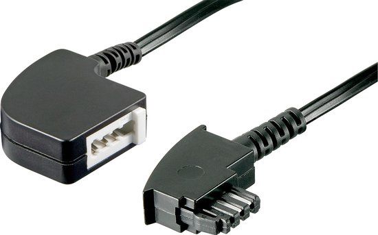 Goobay 50275 telefoonkabel 10 meter Zwart