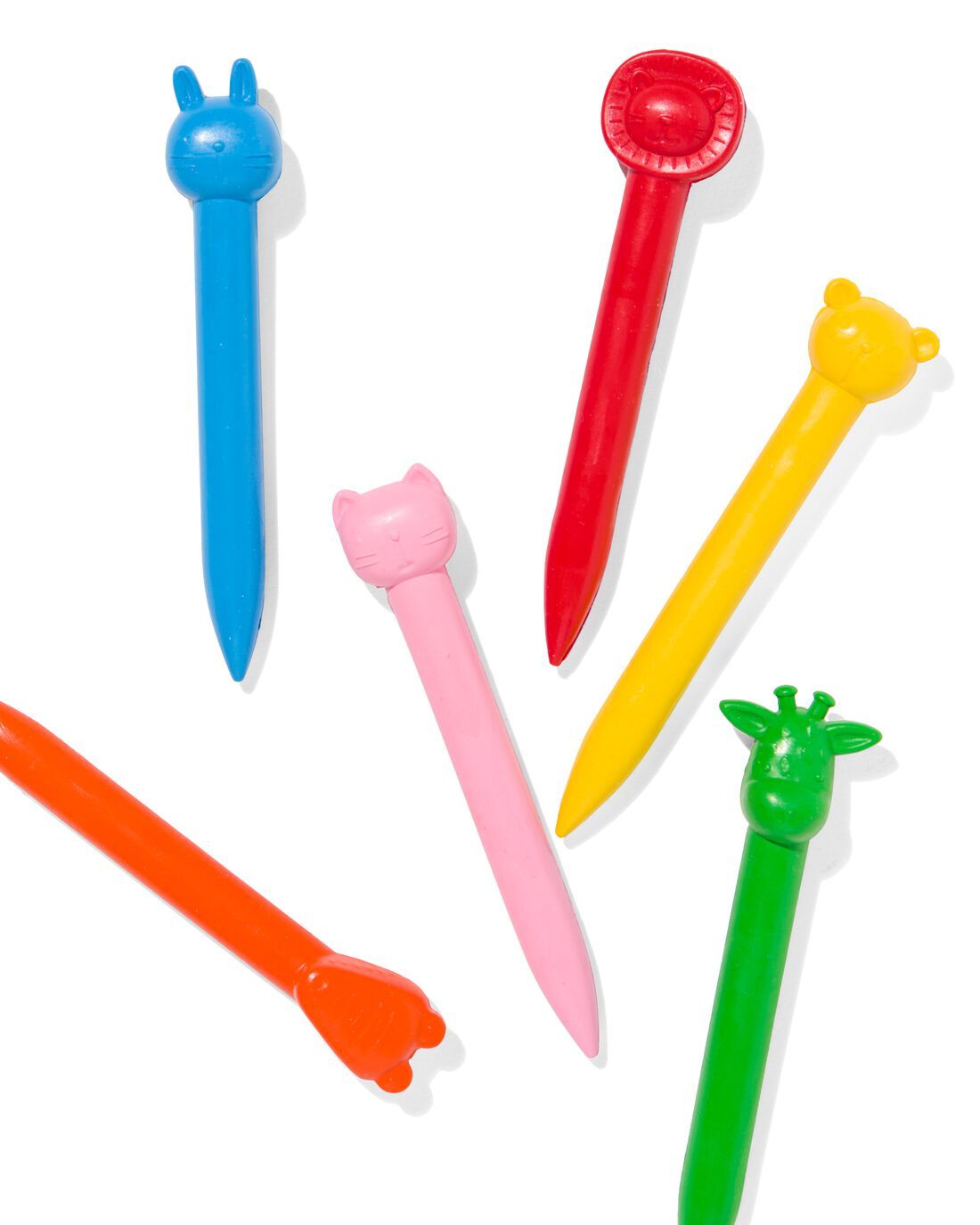 HEMA Crayons Animal - 6 Pieces