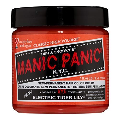 Manic Panic - Electric Tiger Lily Classic Creme Vegan Cruelty Free Orange Semi Permanent Hair Dye 118ml
