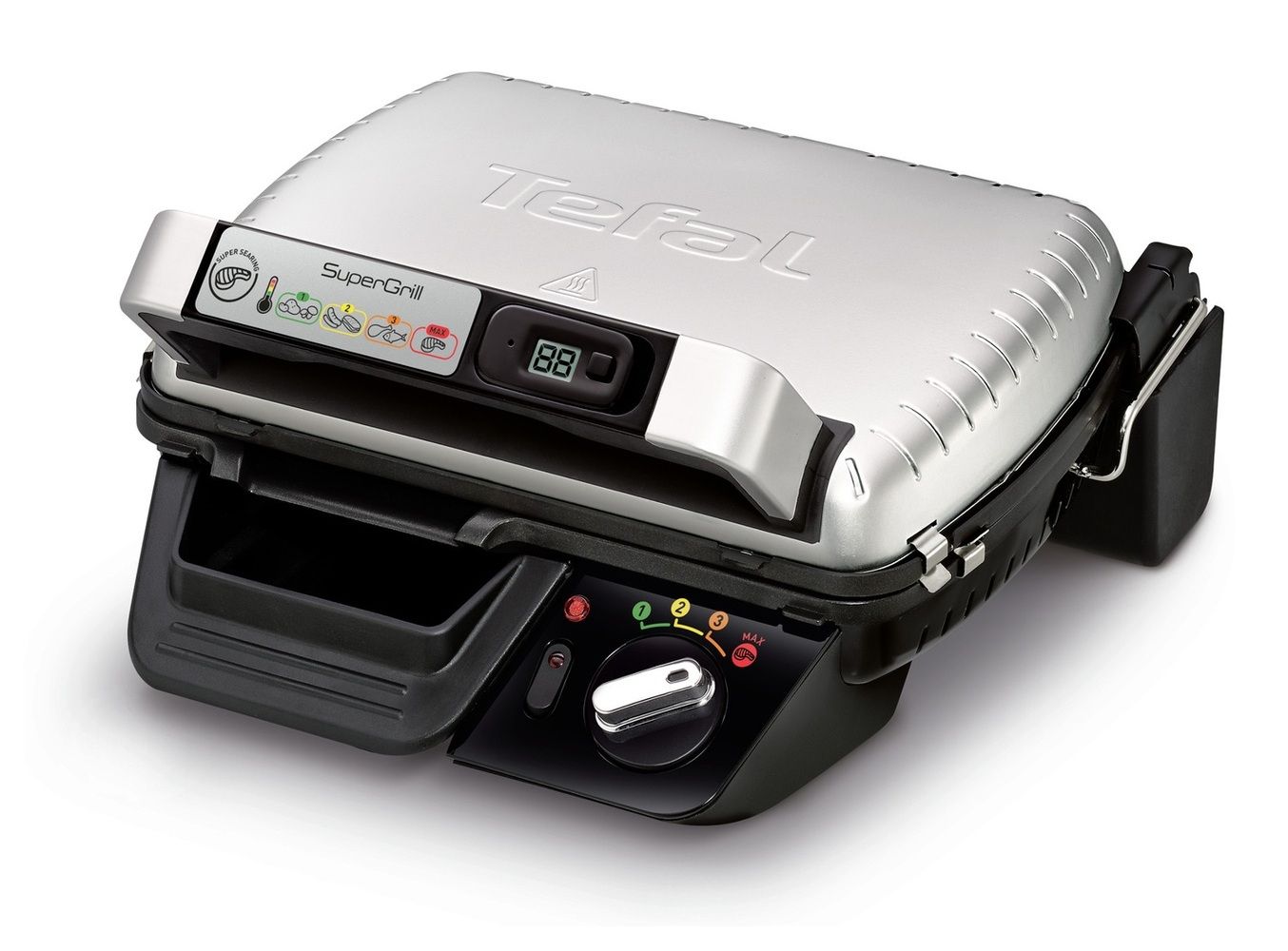 Tefal SuperGrill Contactgrill - 2000W - Zilver/Zwart
