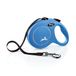 FLEXI Nieuwe klassieke intrekbare hondenriem (tape), voor honden tot 110 lbs, 4,9 m, groot, blauw