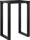 vidaXL Eettafelpoten O-frame 60x40x73 cm staal Zwart