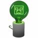 Paladone Minecraft Creeper Neon LED Lamp Groen