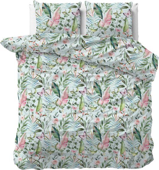 Sleeptime Myron Dekbedovertrekset Lits-Jumeaux Groen Polyester 240x200/220 cm