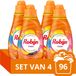 Robijn Vloeibaar Wasmiddel Klein & Krachtig Color 4 flessen 96 wasbeurten Voordeelverpakking