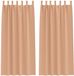 vidaXL Blackout Gordijnen met Ringen 2 st Lichtbruin 245 x 140 cm