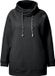 Ulla Popken - Dames - Sweatshirt wijde opstaande kraag zakken lange raglanmouw - Zwart - Maat 42+