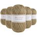 Utopia Crafts Super Aran brei- en haakgaren 5X 100g (zandsteen)
