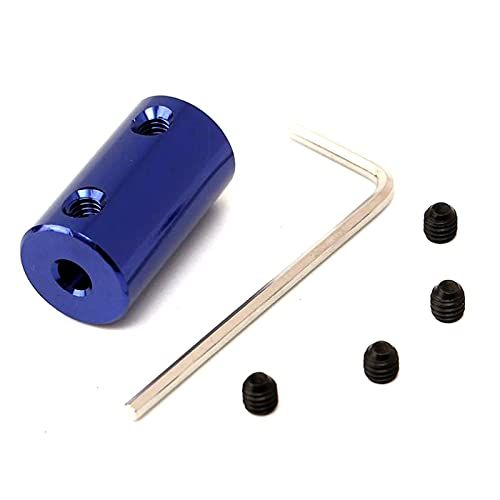 Greendhat Koppeling 1 st D14L25 Aluminiumlegering Koppeling Boring voor 3D Print Deel Blauw Flexibele As Koppeling Schroef Deel voor Stepper Motor (Binnendiameter: 6 mm tot 8 mm) printeronderdelen (Grootte: 3 mm tot 8 mm)