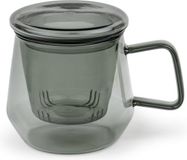 Bredemeijer Tea for One Livorno Theeglas met filter 290ml Zwart