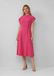 s.Oliver BLACK LABEL s.Oliver Midi-jurk met omgeslagen mouwen roze
