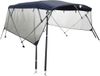 vidaXL Biminitop 3 bogen met mesh zijwanden 183x(154-167)x137 cm Blauw