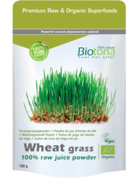 Biotona Wheat Grass 100% Raw Powder