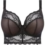 Elomi Charley Longline beugelbralette plunge beha voor dames, Zwart, 80M
