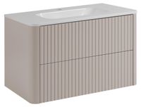 3xE living Meuble de salle de bain suspendu 80 cm, cachemire
