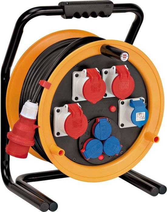 Brennenstuhl Brobusta CEE 4 IP44 kabelhaspel - 40m - Wit