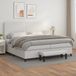 Prolenta Maison Exclusive - Lit boxspring avec matelas blanc 200x200 cm Simili cuir