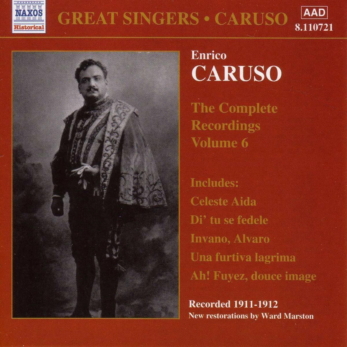 OUTHERE Enrico Caruso Vol 6: Registrazioni Dal 1911 Al 1912