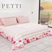 PETTI Artigiani Italiani - Sprei voor lente, zomer, eenpersoonsbed, design Romantic 01, 100% hypoallergeen, microvezel, 100% Made in Italy
