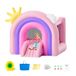 VEVOR Château Gonflable, Structure Gonflable avec Souffleur, Toboggan et Sac de Rangement, Aire de Jeu Gonflable d'Arrière-cour et de Plein Air, pour Enfants Âgés 3-8 ans, 280x230x230 cm, Extérieur