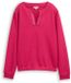 Tom Tailor Scuba-sweatshirt met strass-steentjes - dark pink - Maat XS