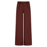 NoBell’ regular fit pantalon - donkerbruin