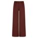 NoBell’ regular fit pantalon - donkerbruin