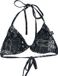 Gothicana by EMP Gothicana zwarte triangel-bikinitop Mix and Match met uitneembare pads - Dames - XL