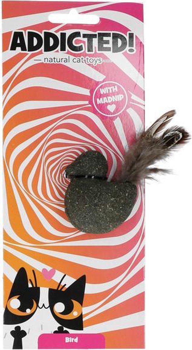 Addicted Bird with feathers - 6 cm