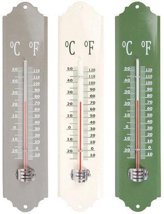 Esschert Design Metalen thermometer kleurkeuze