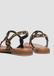 s.Oliver Women Shoes leren sandalen met panterprint beige/zwart