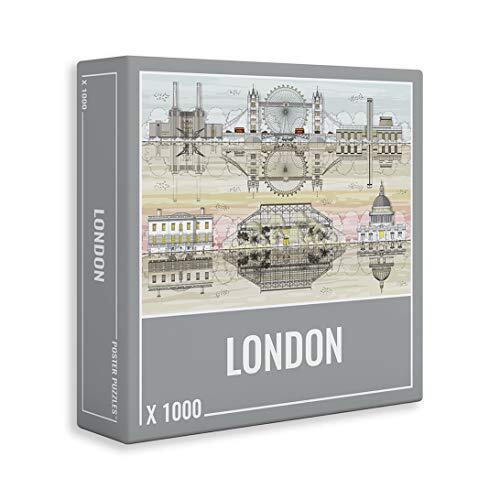 Cloudberries London Puzzle – Hoogaardige Legpuzzel met 1000 Stukjes over Londen voor Volwassenen. Met de Tower Bridge en andere Londense Bezienswaardigheden!