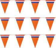 Bellatio Decorations Slinger oranje - 3x10 meter - Holland vlaggenlijn