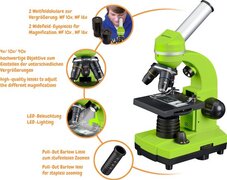 Bresser Junior Biolux Doorzichtmicroscoop 40x-1600x Groen incl. Smartphoneadapter