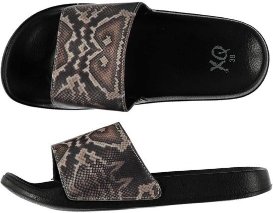 - Badslippers/huisslippers met slangen print voor dames 38