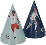 Folat Feesthoedjes Fantastic Football 6 Stuks