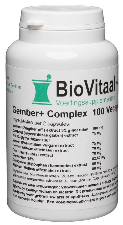 Biovitaal Gember Plus Complex Capsules - 8718347350840