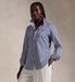 Polo Ralph Lauren Chemise en coton à rayures bleues Slim Fit (34), Beige, Décontracté, Classique, Manches longues