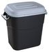 Eco conteneur à déchets, 75 litres, gris, avec couvercle