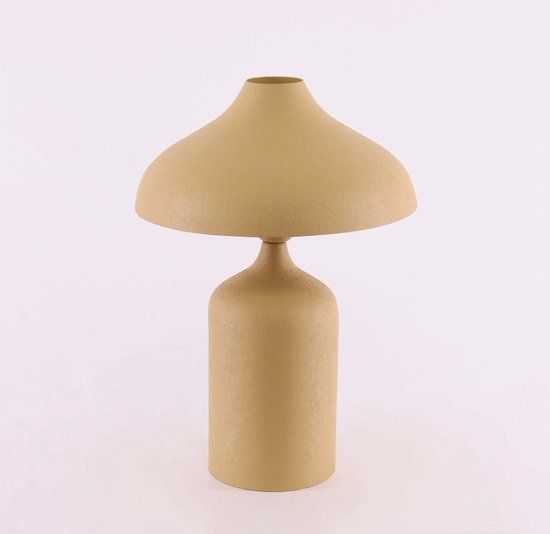 Light & Living Barco Lichttotaal Tafellamp matt beige - organisch - Hoogte 46cm