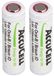 AccuCell Braun 2 stuks 1250mAh batterij, compatibel met IO 6, 7, 8, 9, 10, 3,7 Volt, 48,8x14,1mm