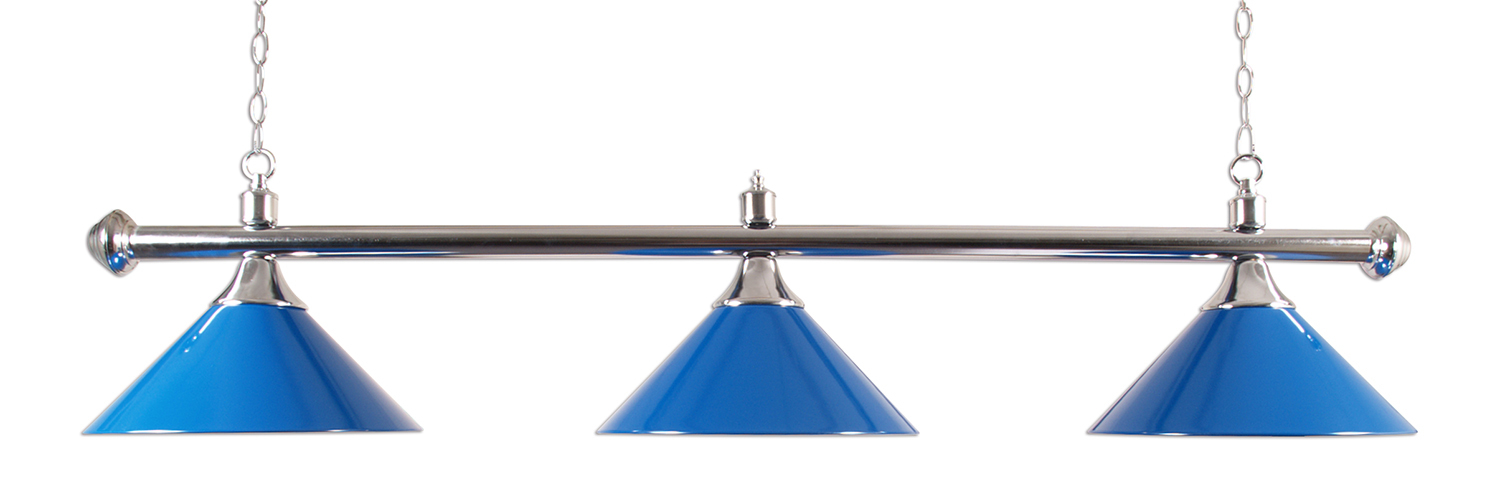 Buffalo Biljart lamp - Hanglamp - 3 lichts - Blauw