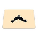 Bonamaison Rechthoekige muismat, digitaal bedrukt, antislip onderkant, voor kantoor en thuis, 22 x 18 cm