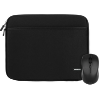 BlueBuilt Laptophoes 13 inch (31 cm breed) + Nexum Draadloze muis - Zwart