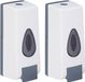 Merkloos Relaxdays Wandmontage zeepdispenser set van 2