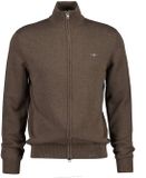 GANT Vest CASUAL COTTON ZIP CARDIGAN Bruin XL